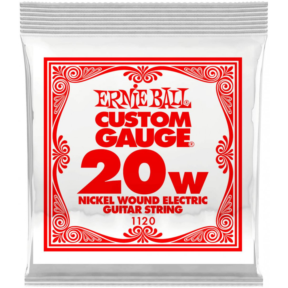 Струна одиночная для электрогитары ERNIE BALL 1120 Nickel Wound .020