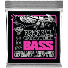 ERNIE BALL 3834 Coated Slinky Super 45-100 - Струны для бас-гитары