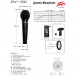 Микрофон PEAVEY PVi 100 1/4