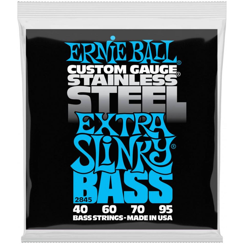 ERNIE BALL 2845 Stainless Steel Slinky Extra 40-95 - Струны для бас-гитары