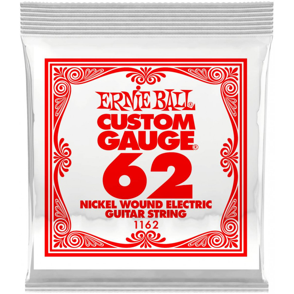 ERNIE BALL 1162 Nickel Wound .062 - Струна одиночная для электрогитары