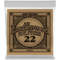 Струна одиночная для акустической гитары ERNIE BALL 1422 Earthwood 80/20 .022