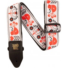 ERNIE BALL 4689 Jacquard Red Bird Winter - Ремень для гитары
