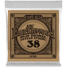 ERNIE BALL 1438 Earthwood 80/20 .038 - Струна одиночная для акустической гитары