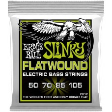 ERNIE BALL 2812 Flatwound Slinky Regular 50-105 - Струны для бас-гитары