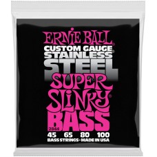 ERNIE BALL 2844 Stainless Steel Slinky Super 45-100 - Струны для бас-гитары