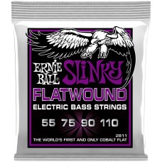 ERNIE BALL 2811 Flatwound Slinky Power 55-110 - Струны для бас-гитары
