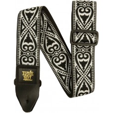 ERNIE BALL 5345 Jacquard Black Heart - Ремень для гитары
