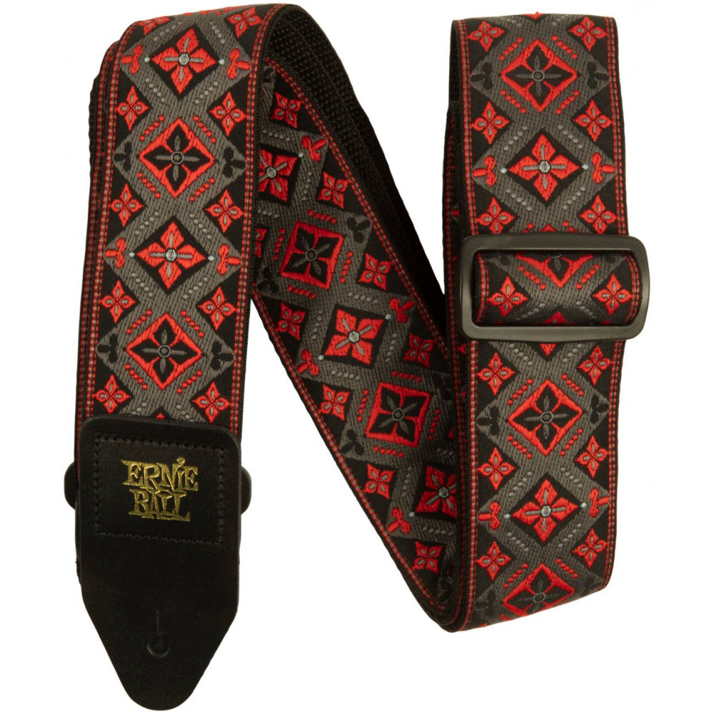 ERNIE BALL 5346 Jacquard Red King - Ремень для гитары