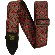 ERNIE BALL 5346 Jacquard Red King - Ремень для гитары