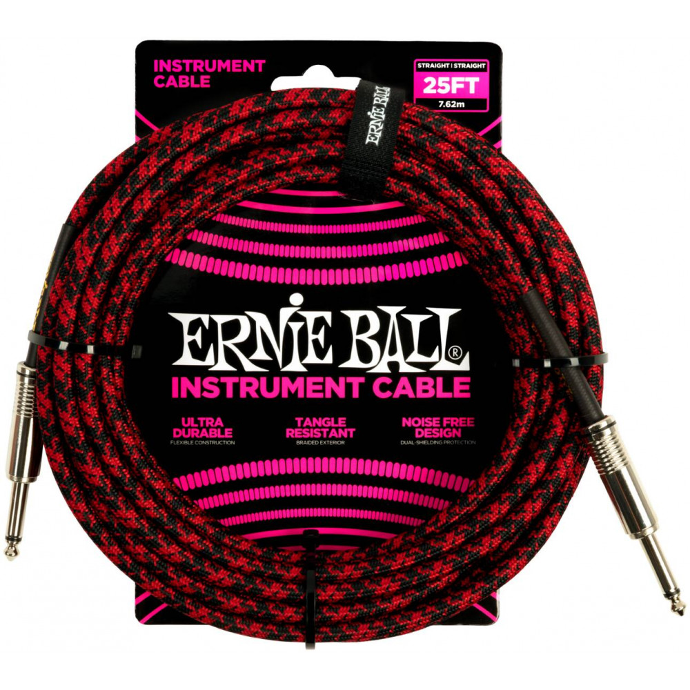 ERNIE BALL 6398, 7.62м - Инструментальный кабель