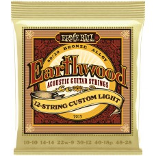 ERNIE BALL 2013 Earthwood 80/20 Bronze Custom Light 10-48 - Струны для акустической 12-струнной гитары