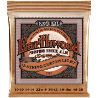 Струны для акустической 12-струнной гитары ERNIE BALL 2152 Earthwood Phosphor Bronze Custom Light 10-46