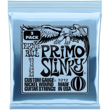 ERNIE BALL 3212 Nickel Slinky Primo 3 Pack 9.5-44 - Струны для электрогитары