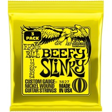 ERNIE BALL 3627 Nickel Slinky Beefy 3 Pack 11-54 - Струны для электрогитары