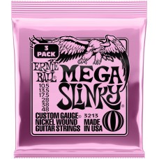 ERNIE BALL 3213 Nickel Slinky Mega 3 Pack 10.5-48 - Струны для электрогитары