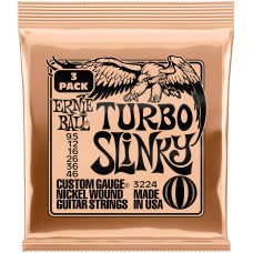 ERNIE BALL 3224 Nickel Slinky Turbo 3 Pack 9.5-46 - Струны для электрогитары