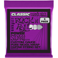 Струны для электрогитары ERNIE BALL 3250 Pure Classic RnR Slinky Power 3 Pack 11-48
