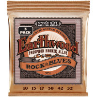 Струны для акустической гитары ERNIE BALL 3551 Earthwood Phosphor Bronze RandB 3 Pack 10-52