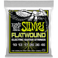 Струны для электрогитары ERNIE BALL 2591 Slinky Flatwound Regular 10-46