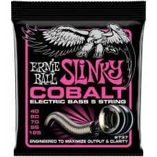 ERNIE BALL 2737 Cobalt Slinky Super 40-125 - Струны для бас-гитары 5 струнной