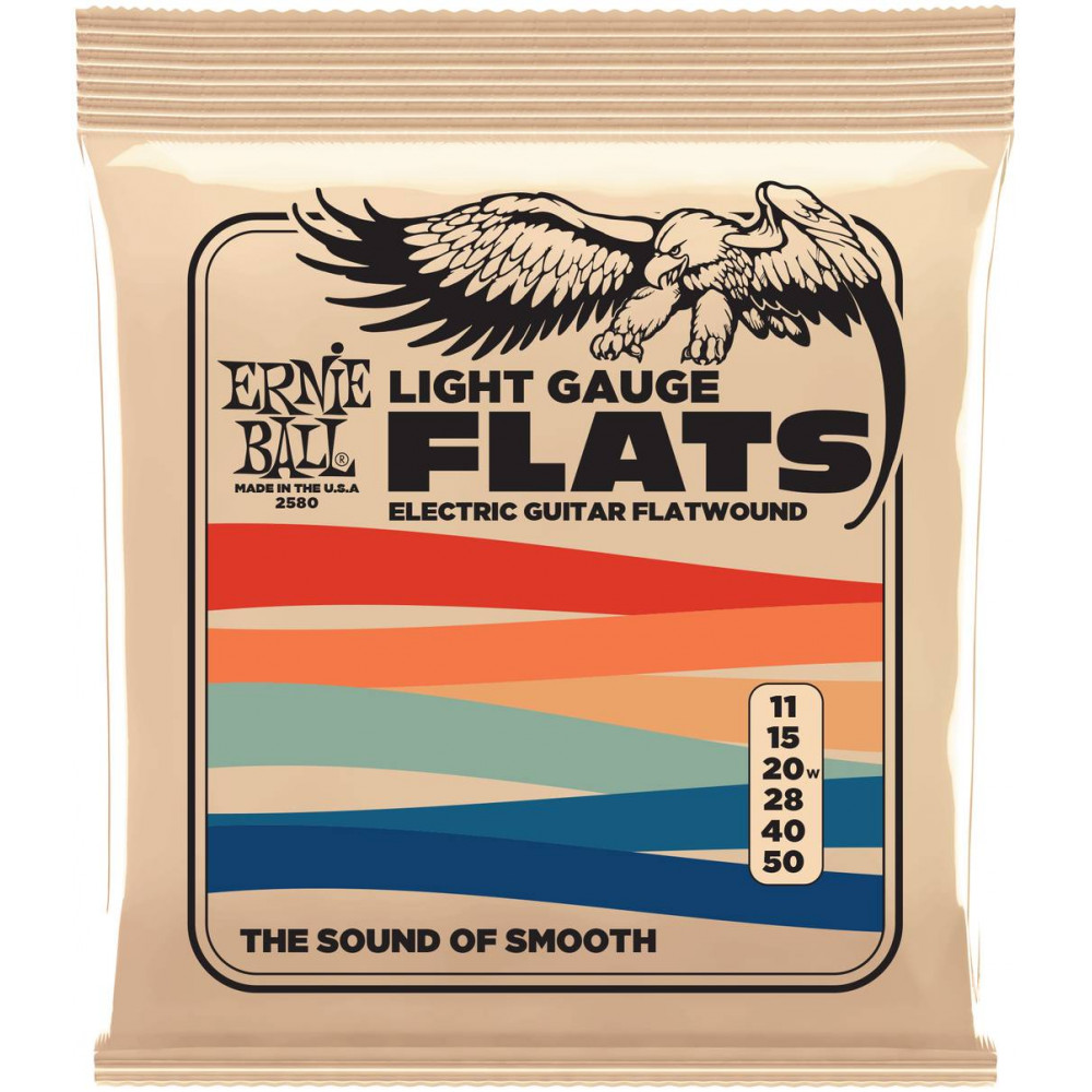 ERNIE BALL 2580 Flatwound Light 11-50 - Струны для электрогитары