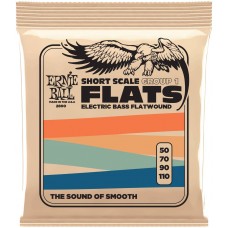 ERNIE BALL 2800 Flatwound Group 1 Short Scale 50-110 - Струны для бас-гитары