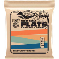 Струны для бас-гитары ERNIE BALL 2801 Flatwound Group 2 Short Scale 45-105
