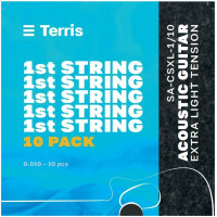 Струна одиночная для акустической гитары TERRIS SA-CSXL-1/10