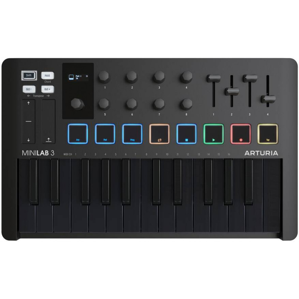 ARTURIA MiniLAB 3 Deep Black - MIDI-клавиатура