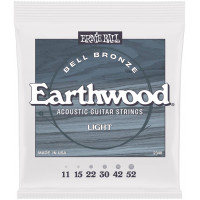 Струны для акустической гитары ERNIE BALL 2348 John Mayer Earthwood Bell Bronze Light 11-52