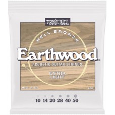 ERNIE BALL 2350 John Mayer Earthwood Bell Bronze Extra Light 10-50 - Струны для акустической гитары