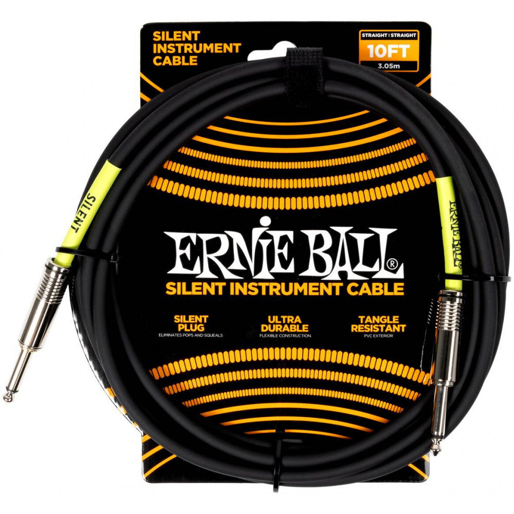 ERNIE BALL Silent 6472, 3.05м - Инструментальный кабель