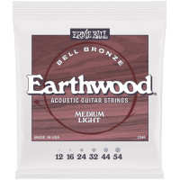 Струны для акустической гитары ERNIE BALL 2346 John Mayer Earthwood Bell Bronze Medium Light 12-54