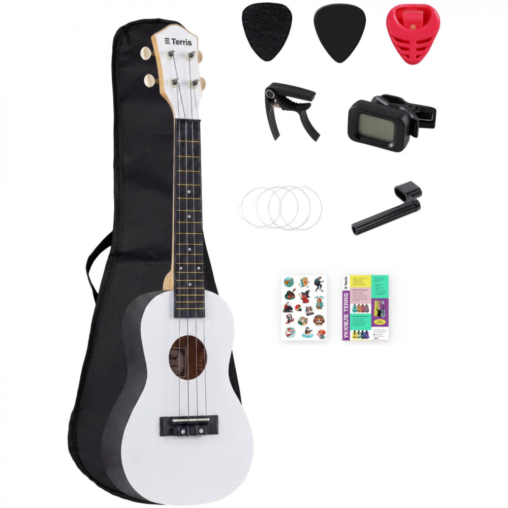 TERRIS PLUC-23 WH PACK - Укулеле комплект
