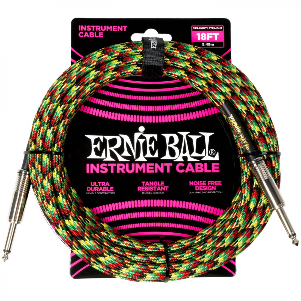 ERNIE BALL 6482, 5.49м - Инструментальный кабель