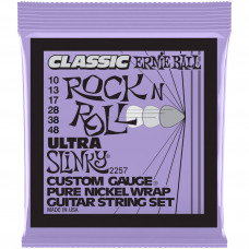 Струны для электрогитары ERNIE BALL 2257 Classic Rock n Roll Pure Nickel Slinky Ultra 10-48