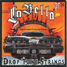 DT54 Drop Tune Комплект струн для бас-гитары, сталь, 54-111, La Bella
