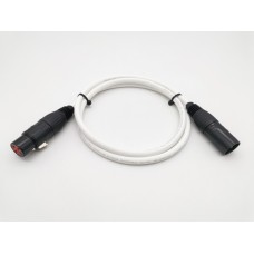 E1-XLR-M-F-0100-9 Кабель микрофонный (балансный), белый, 1м, ZZcable