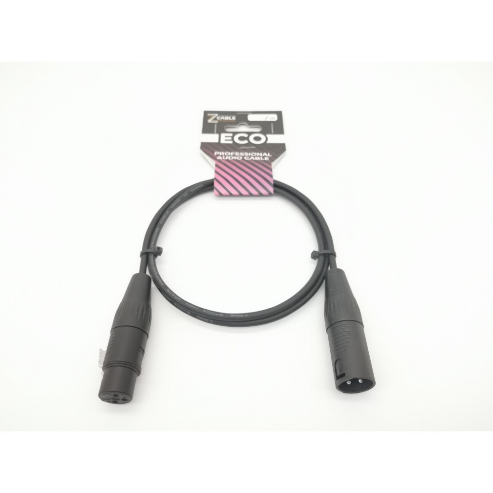 E14-XLR-M-F-0100-0 Кабель микрофонный 1м, ZZcable