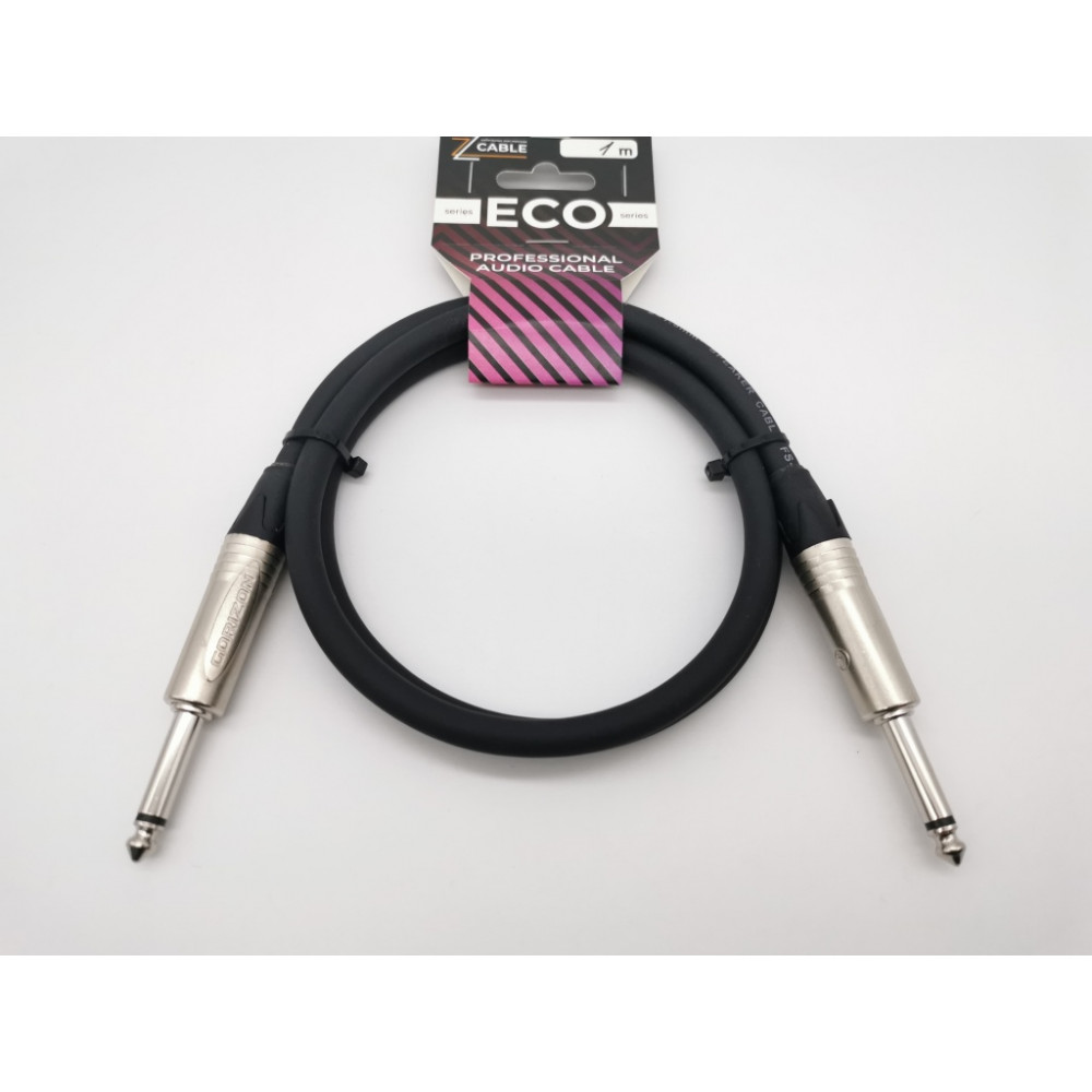E20-J-J-0100-0 Акустический кабель 6.3мм, 1м, ZZcable