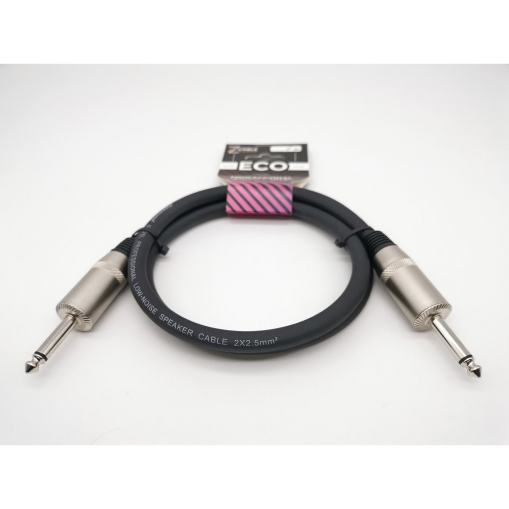 E25-J-J-0100-0 Акустический кабель 6.3мм, 1м, ZZcable
