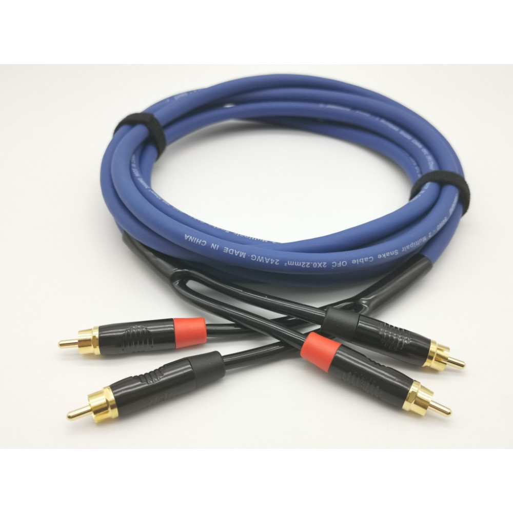 E39-2RCA-2RCA-0500-0 Кабель аудио 2хRCA-2хRCA, 5м, ZZcable