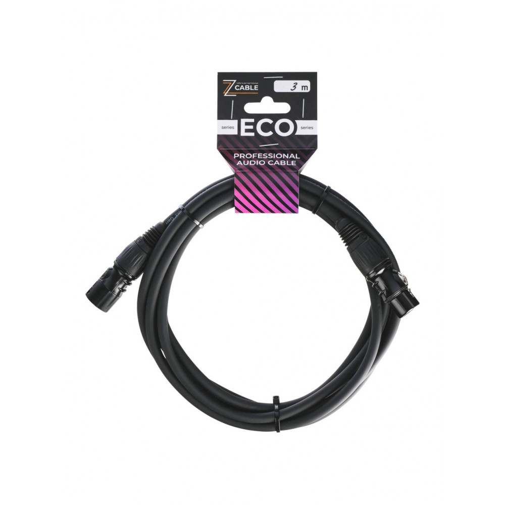E4-XLR-M-F-0300-0 Кабель микрофонный 3м, ZZcable