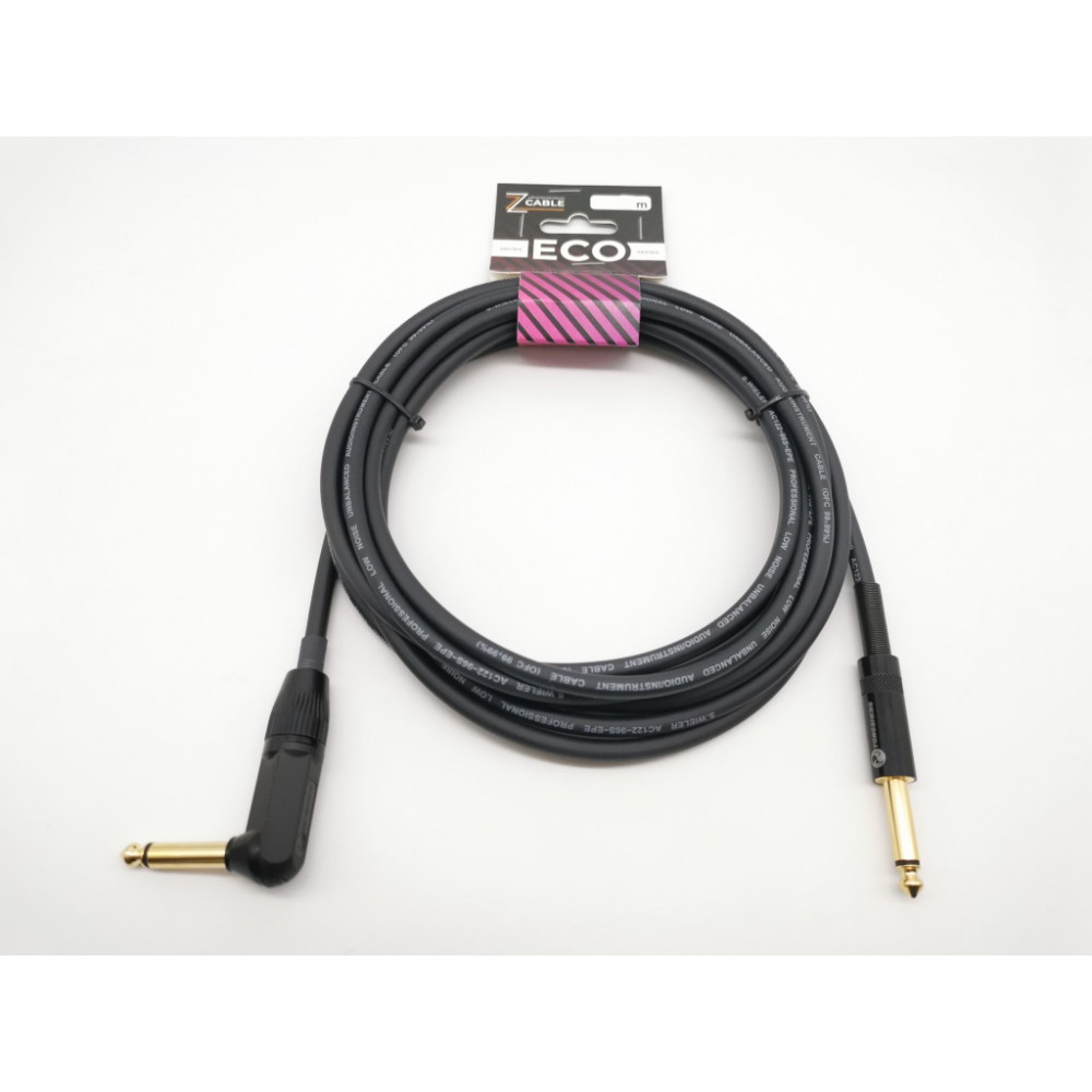 E58-JR-J-0900-0 Кабель инструментальный, 9м, прямой/угловой, ZZcable