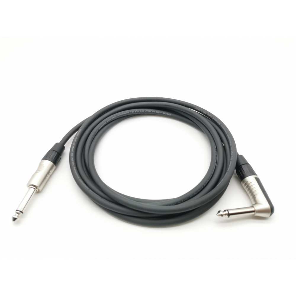 E71-JR-J-0700-0 Кабель гитарный (инструментальный) Jack-Jack угловой, 7м, ZZcable