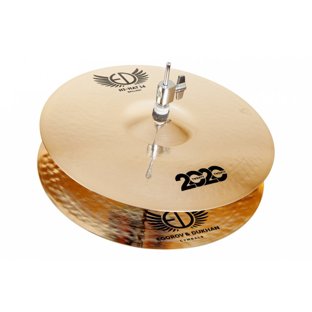 ED2020HH15BR 2020 Brilliant Hi-Hat Две тарелки 15", ED Cymbals
