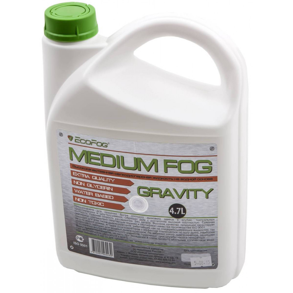 EF-Gravity Жидкость для дым машин, средний дым, 4,7л EcoFog