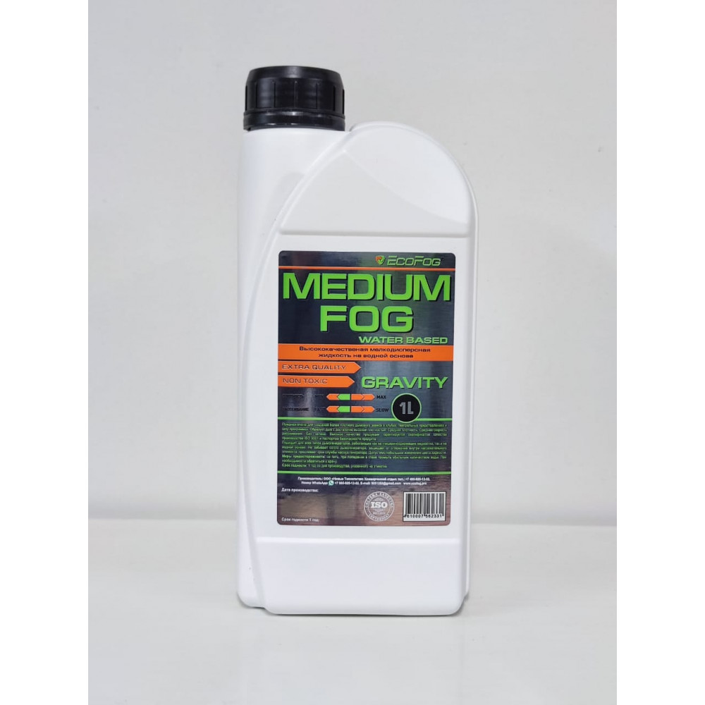 EF-Gravity-1L Жидкость для дым машин, средний дым, 1л, EcoFog