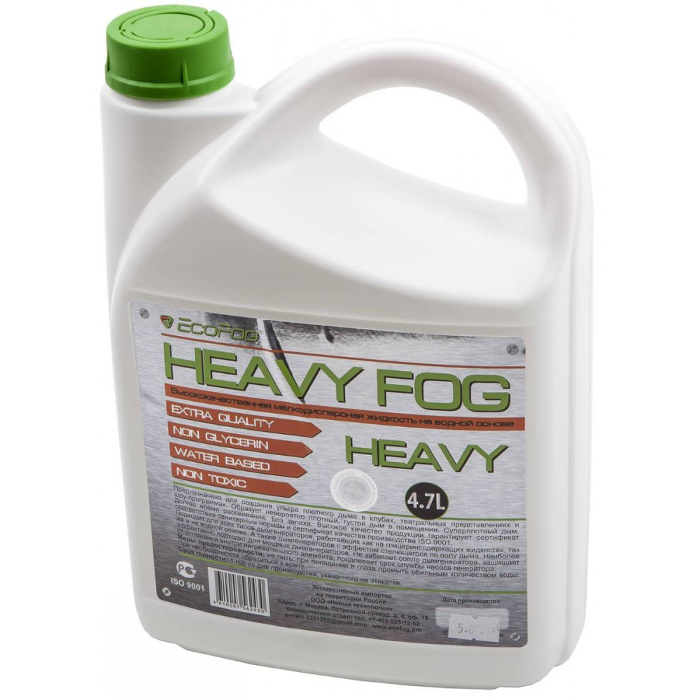 EF-Heavy Жидкость для дым машин, ультра плотный дым, 4,7л EcoFog
